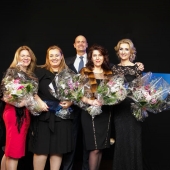 Liz Moscorp, Dagmar Grossmann, Vladimir Petak, Anna Serejkina, Antonia Lukacinova-founder Sapphire Pegasus Award