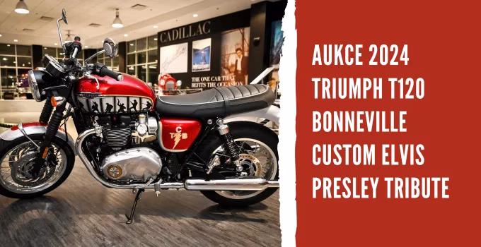 Aukce 2024 Triumph T120 Bonneville Custom Elvis Presley Tribute