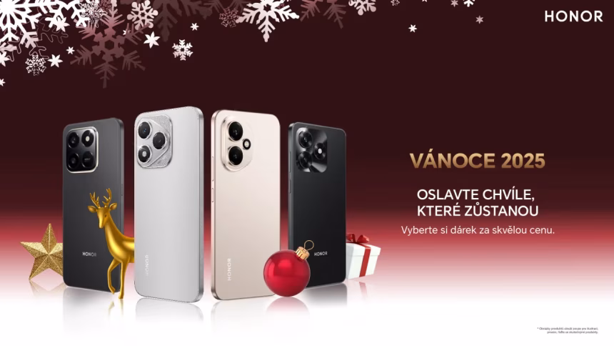 HONOR slaví Vánoce spoustou slev: od TOP smartphonů střední třídy až po prémiové fotomobily - foto 1 | brand photo