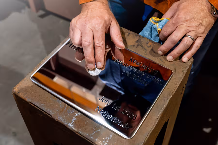 Společnost Heesen oslavila položení kýlu Projektu Kansei - fotografie 4