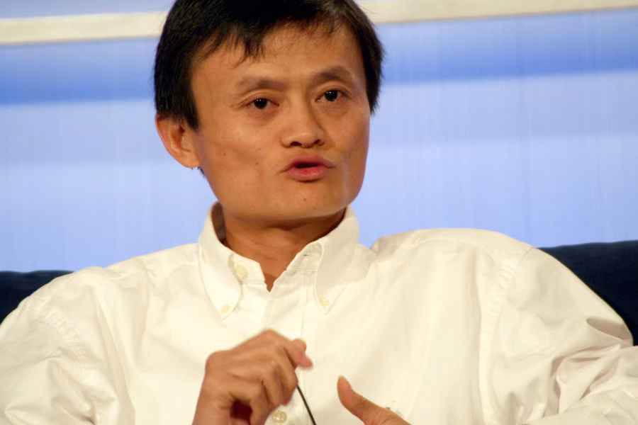 Zakladatel Alibaby Jack Ma během rozhovoru v roce 2006