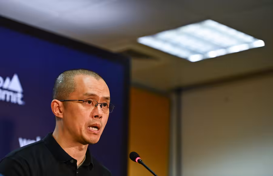 Zakladatel Binance Changpeng Zhao na konferenci Web Summit