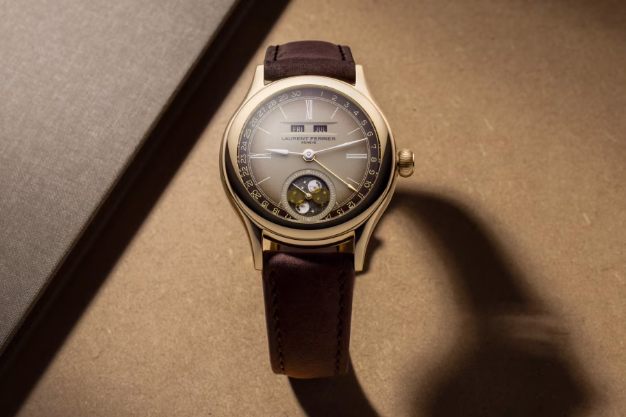 Hodinky Laurent Ferrier Classic Moon Dusk s hnědým přechodovým ciferníkem