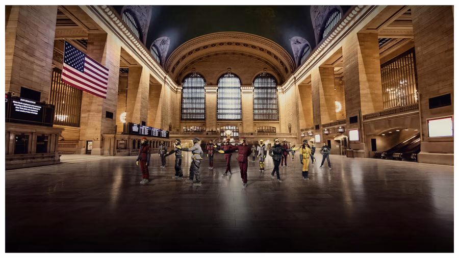 Grand Central Terminal jako součást newyorské kampaně Moncler