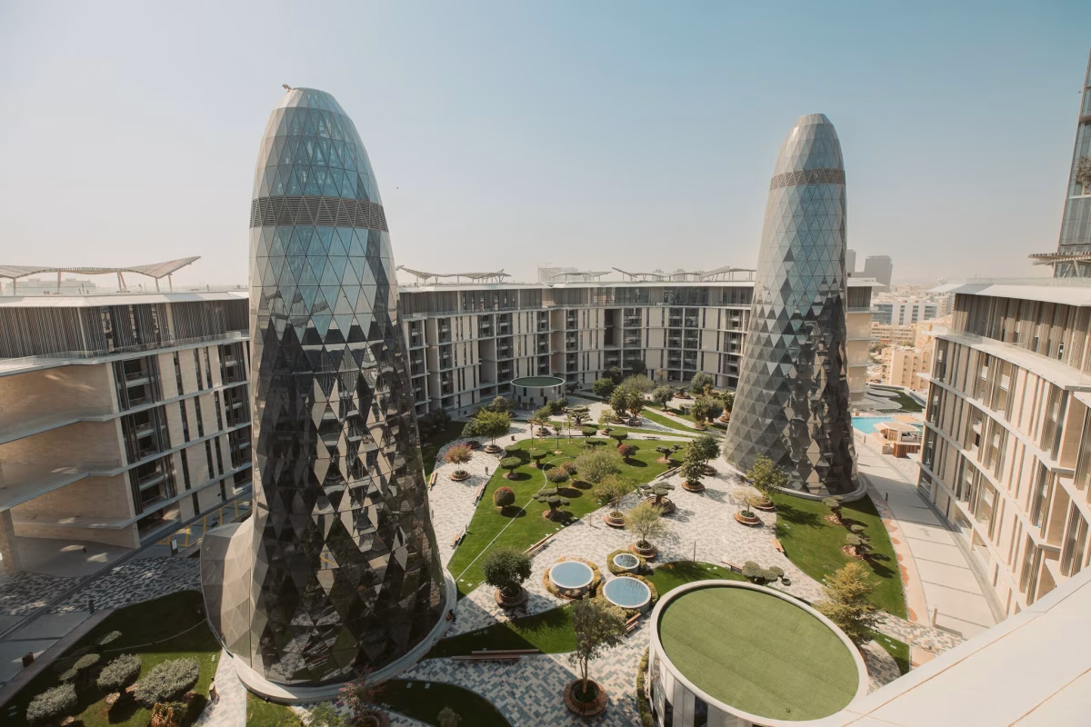 Interiér a prostory pro hosty v Banyan Tree Doha