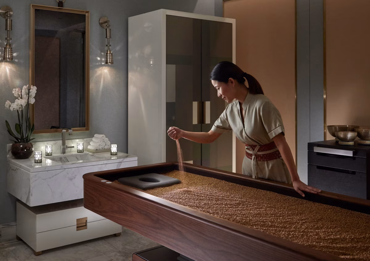 Další pohled na design a služby v Mandarin Oriental Doha