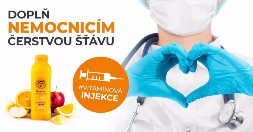 Projekt #vitaminovainjekce dodal čerstvou šťávu již více než 21 000 zdravotníkům - foto 1 | brand photo