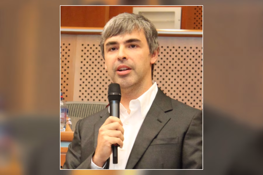 Larry Page při veřejné debatě v Evropském parlamentu