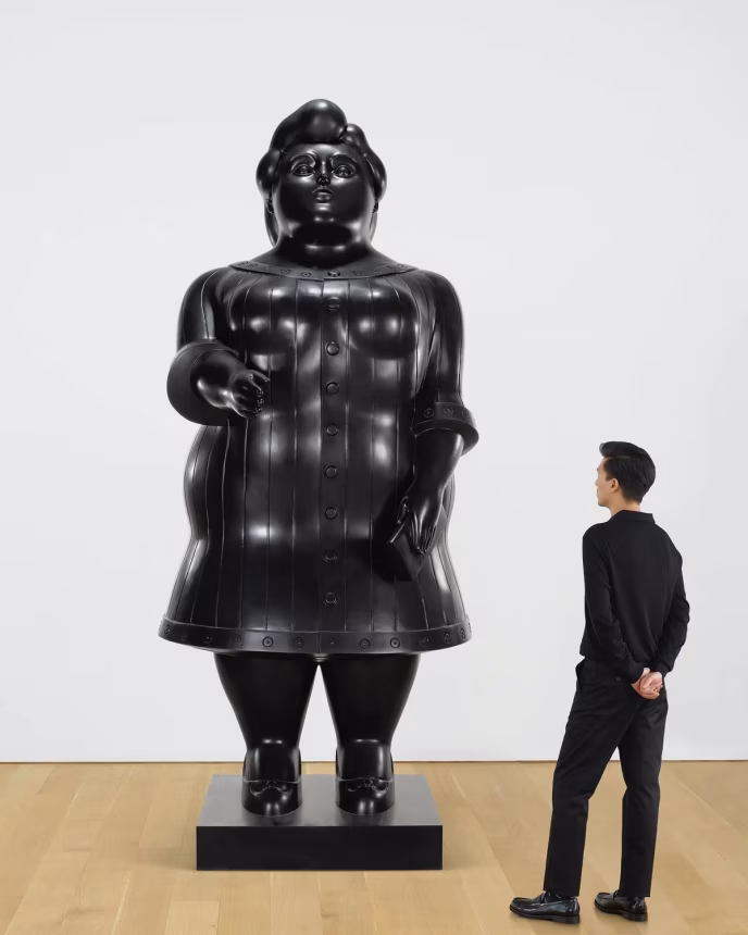 Socha prezentovaná před aukcí Christie’s