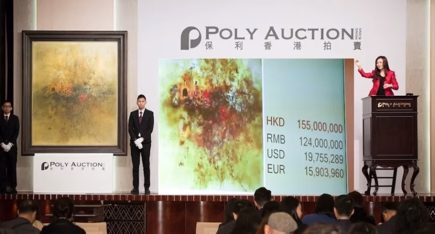 Veřejná dražba Poly Auction v Pekingu