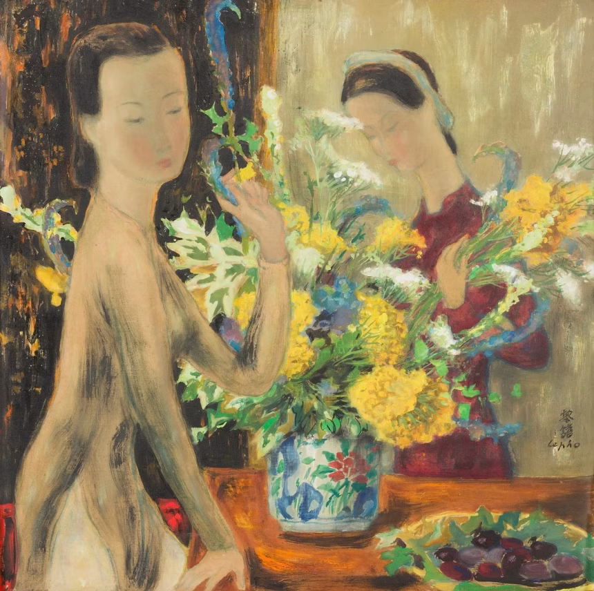 Malba prezentovaná před dražbou v Drouot