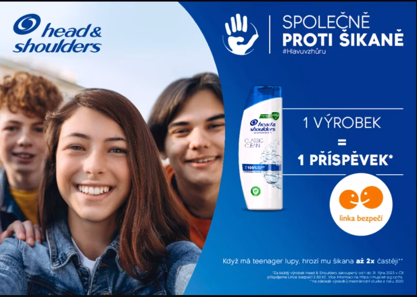 Značka Head & Shoulders věnuje více než 392 000 Kč Lince bezpečí - foto 2 | brand photo
