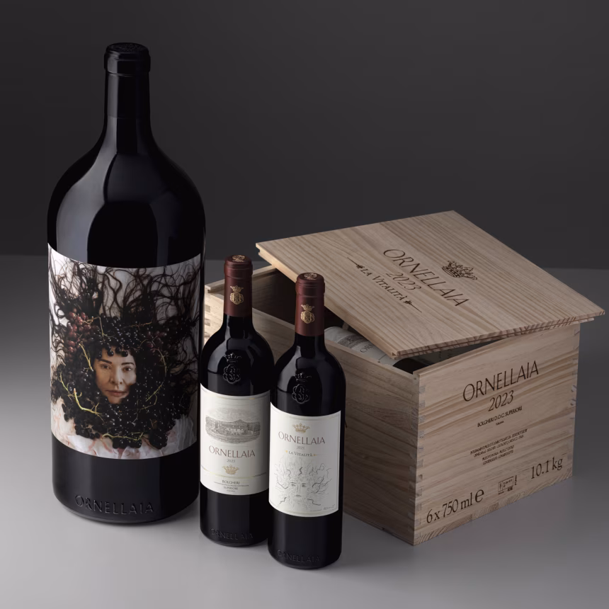 Bonhams bude dražit sérii Vendemmia d’Artista 2023 vinařství Ornellaia - fotografie 2