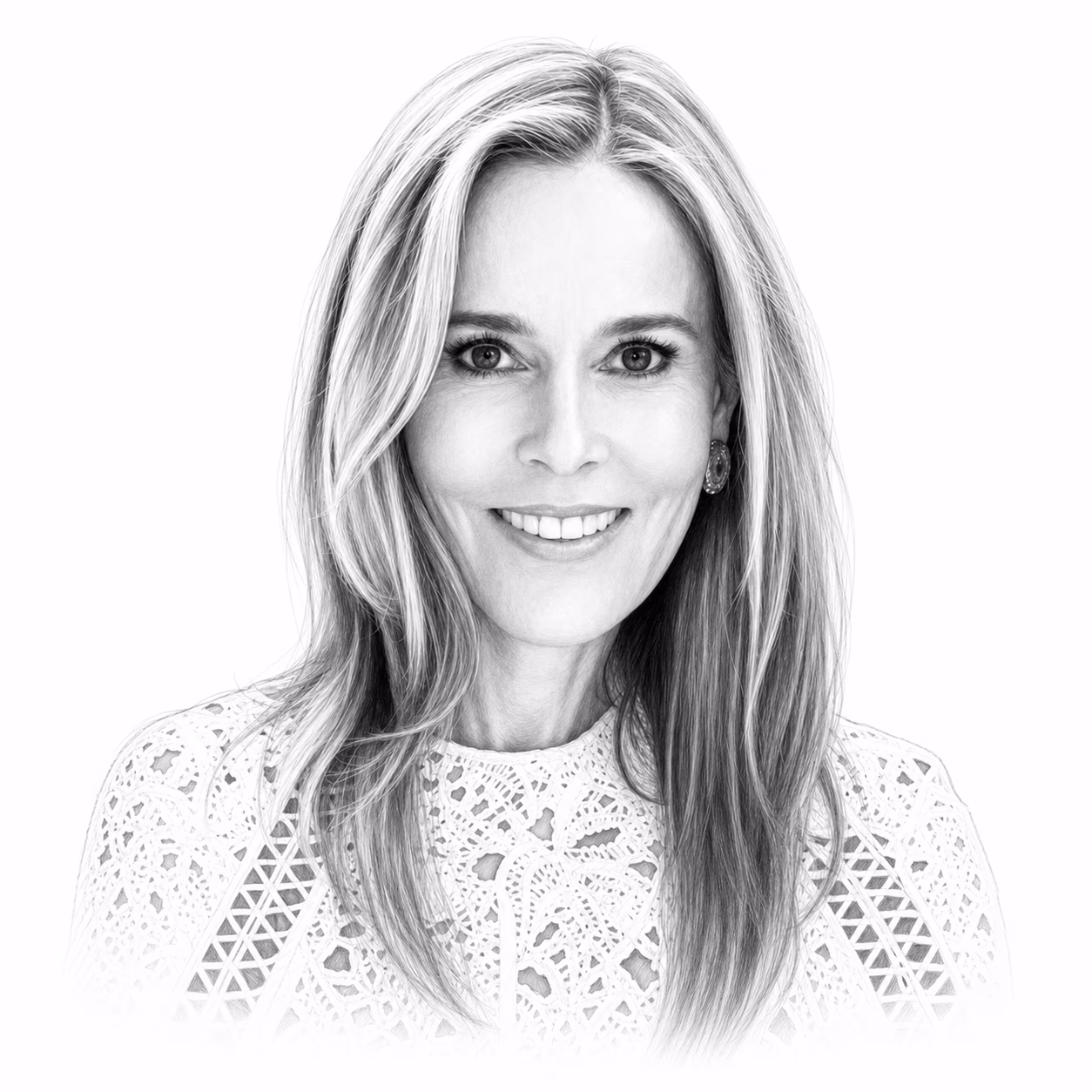 Julia Koch – redakční ilustrace pro seriál Světoví miliardáři