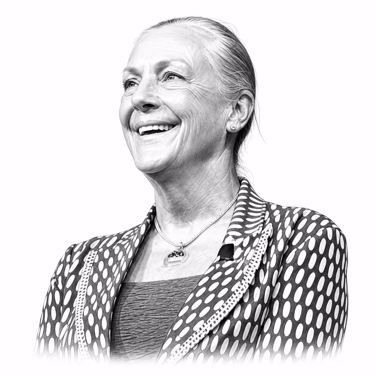 Alice Walton – redakční ilustrace pro seriál Světoví miliardáři
