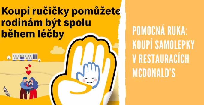 Podejte pomocnou ručičku: koupí samolepky v restauracích McDonald’s