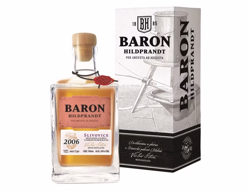 Premier Wines: Baron Hildprandt uvádí limitované edice hruškovice a slivovice - foto 1 | brand photo
