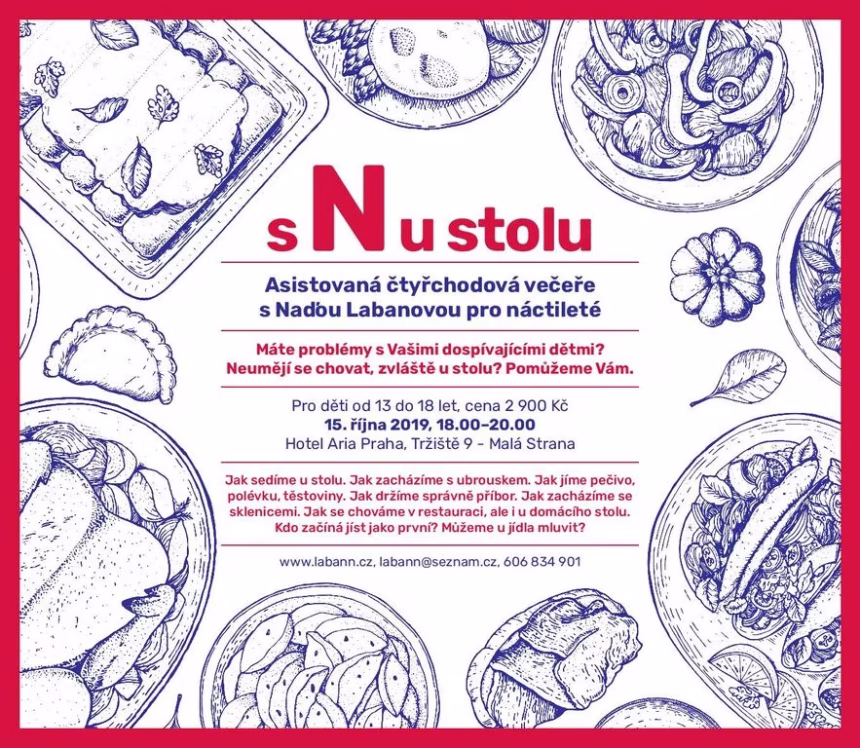 S N u stolu