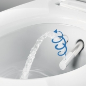  V centru pozornosti: patentovaná technologie WhirlSpray zprostředkuje jemné a osvěžující osprchování.