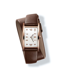 Tiffany East West® Mini 2-Hand 37 x 22 mm watch in 18k rose gold