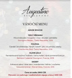 Pochutnejte si na vánočním menu v Augustine Restaurant - foto 3 | brand photo