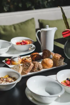 Snídaně v hotelu The First Musica