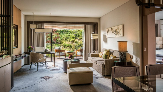 Luxusní apartmá hotelu Four Seasons Kyoto