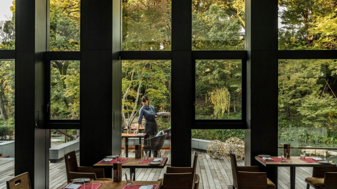 Restaurace hotelu Four Seasons Kyoto