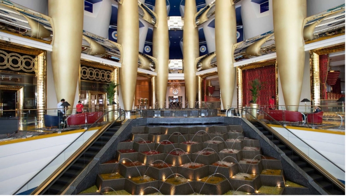 Lobby hotelu Burj Al Arab Jumeirah