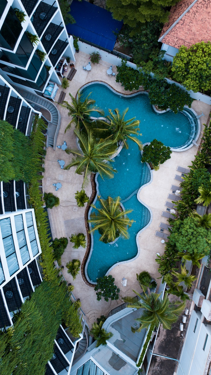 bazén v hotelu Vellita