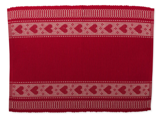 prostírání RIB bordura srdíčka, rozměr: 33 x 45 cm prostírání RIB bordura srdíčka, rozměr: 33 x 45 cm