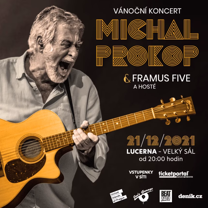 Vánoční koncert Michala Prokopa ve Velkém sále Lucerny